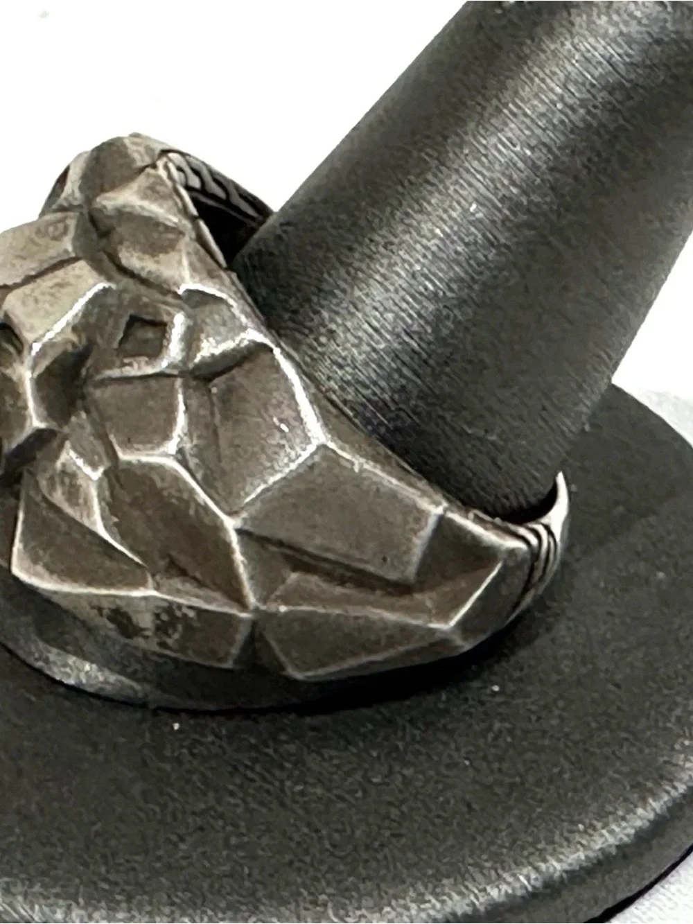 John Hardy Silver Men's Lion Head Ring - Size 10